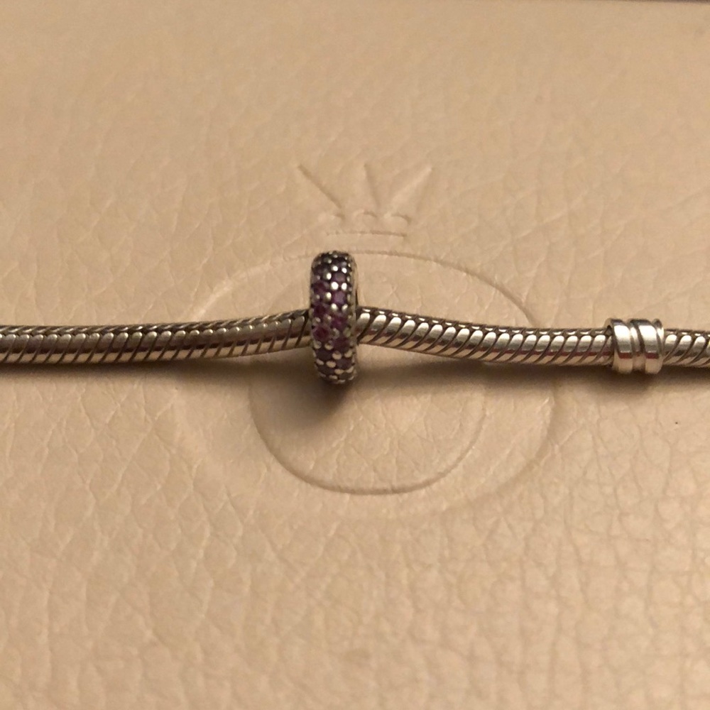 Auth. Pandora Inspiration Within Purple CZ Spacer